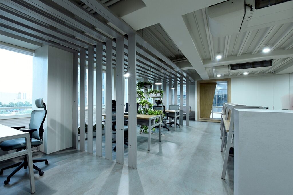 a corporate office interior 