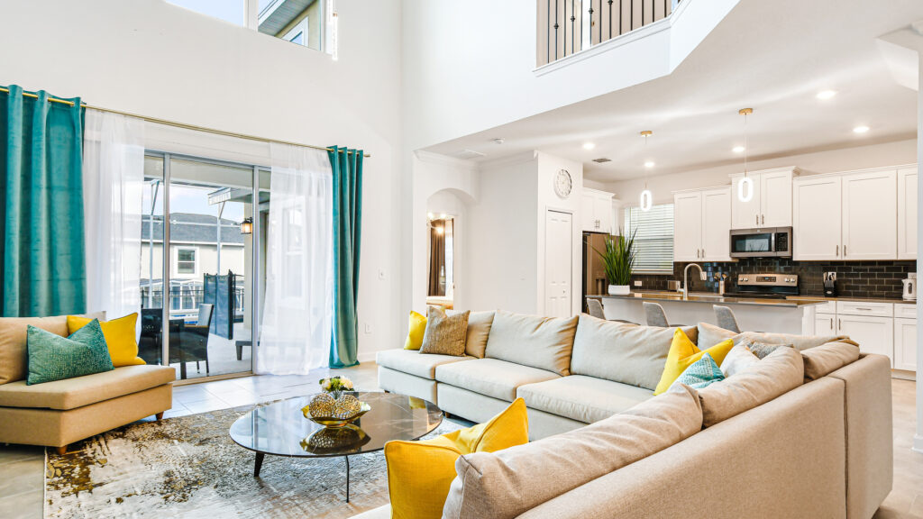 living room with natural light element