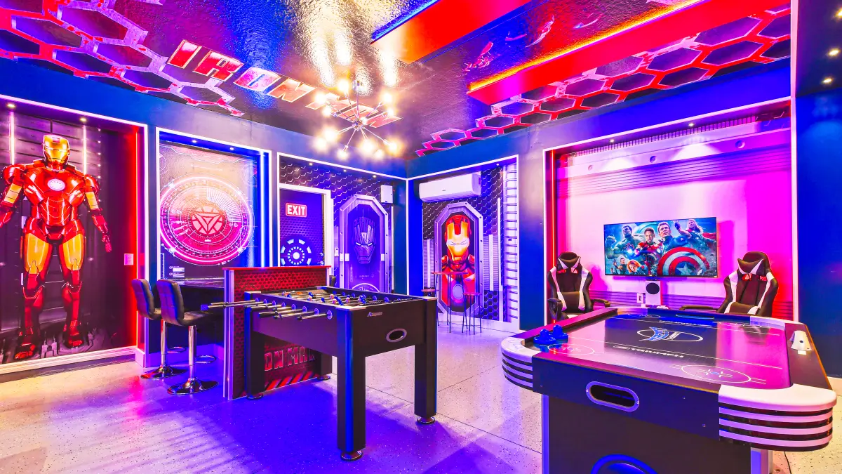 Vacation rental game room