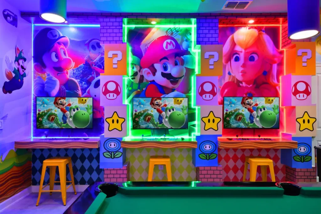 Mario Bros game room