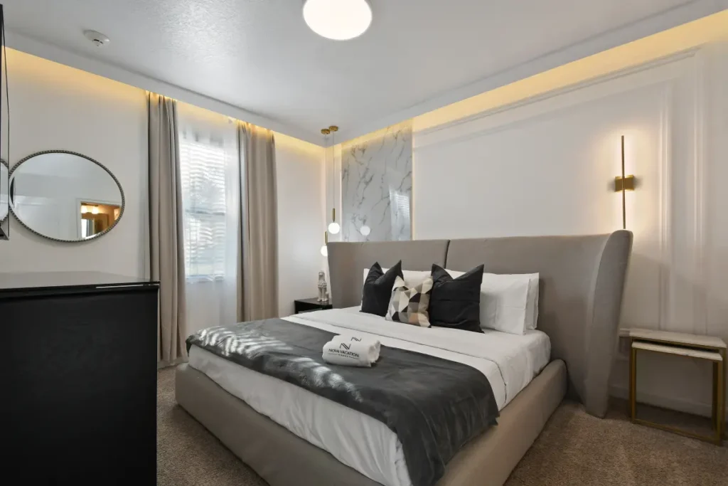 Restful bedroom